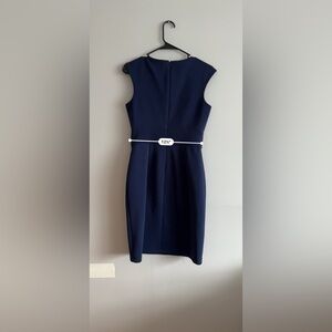 Liz Claiborne Classic Navy Midi Dress Size 4